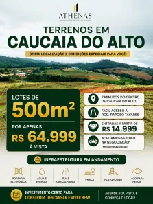 Lote/Terreno à venda, 500m² no dos Pereiras (Caucaia do Alto), Cotia