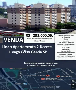 Apartamento com 2 Quartos à venda, 57m² no Brás, São Paulo