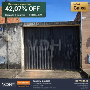 Casa com 2 Quartos à venda, 70m² no Siqueira, Fortaleza