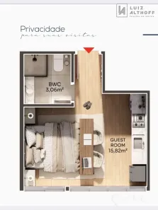 Apartamento com 1 Quarto à venda, 25m² no Jurerê, Florianópolis