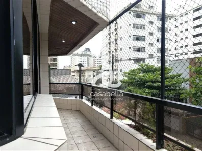 Apartamento com 3 Quartos para alugar, 188m² no Gonzaga, Santos
