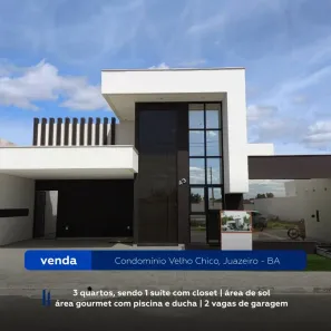 Casa de Condomínio com 3 Quartos à venda, 252m² no Pedra do Lord, Juazeiro