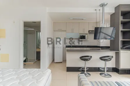 Apartamento com 1 Quarto para venda ou aluguel, 38m² no Brooklin Paulista, São Paulo