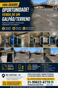 Galpão/Depósito/Armazém à venda, 500m² no Del Castilho, Rio de Janeiro