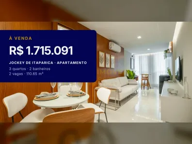 Apartamento com 3 Quartos à venda, 110m² no Jockey de Itaparica, Vila Velha