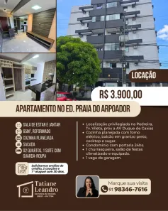 Apartamento com 2 Quartos para alugar, 65m² no Pedreira, Belém