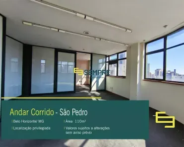Imóvel Comercial para alugar, 110m² no São Pedro, Belo Horizonte