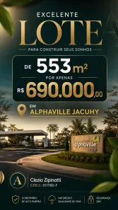 Lote/Terreno à venda, 553m² no Jacuhy, Serra