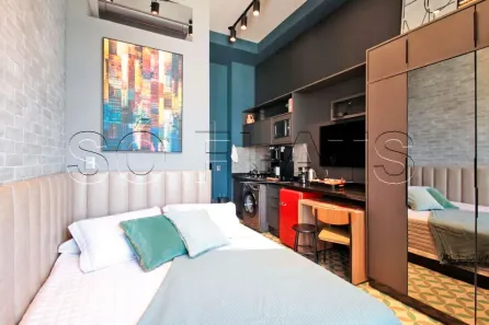Flat com 1 Quarto à venda, 20m² no Moema, São Paulo