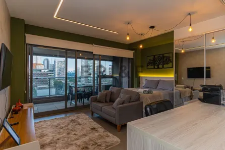 Apartamento com 1 Quarto para alugar, 41m² no Brooklin Paulista, São Paulo