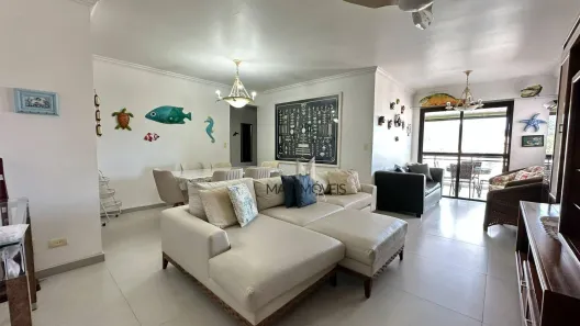 Apartamento com 3 Quartos para alugar, 100m² no Loteamento João Batista Julião, Guarujá