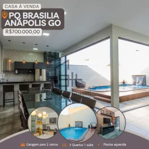 Casa com 3 Quartos à venda, 153m² no Parque Brasília 2ª Etapa, Anápolis
