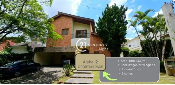 Casa de Condomínio com 4 Quartos à venda, 437m² no Alphaville, Santana de Parnaíba