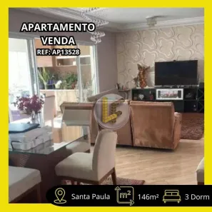 Apartamento com 3 Quartos à venda, 146m² no Santa Paula, São Caetano do Sul