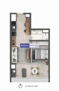 Apartamento com 1 Quarto à venda, 42m² no Vila Clementino, São Paulo