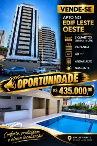 Apartamento com 2 Quartos à venda, 60m² no Mangabeiras, Maceió