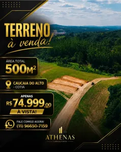 Lote/Terreno à venda, 500m² no Centro (Caucaia do Alto), Cotia