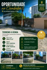 Lote/Terreno à venda, 164m² no Parque Iracema, Fortaleza