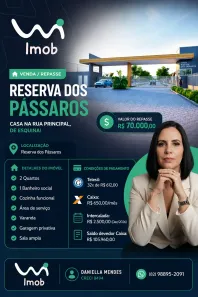 Casa de Condomínio com 2 Quartos à venda, 50m² no Cidade Universitária, Maceió
