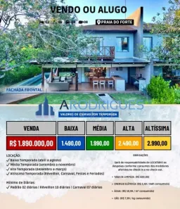Casa com 3 Quartos à venda, 300m² no Praia do Forte, Mata de São João