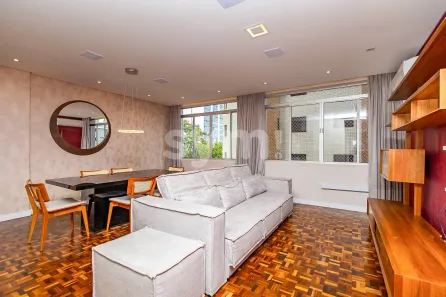 Apartamento com 3 Quartos para alugar, 138m² no Batel, Curitiba