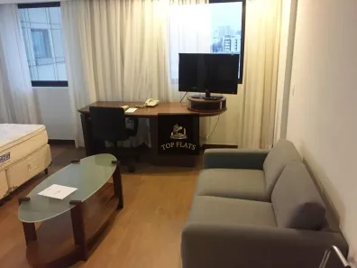 Flat com 1 Quarto para alugar, 30m² no Indianópolis, São Paulo