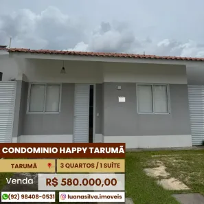 Casa de Condomínio com 3 Quartos à venda, 56m² no Tarumã, Manaus