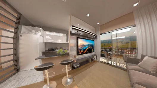 Apartamento com 2 Quartos à venda, 66m² no Condomínio Residencial Colinas do Paratehy, São José dos Campos