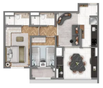 Apartamento com 2 Quartos à venda, 63m² no Vila Dom Pedro I, São Paulo