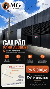 Galpão/Depósito/Armazém para alugar, 660m² no Nova Betânia, Mossoró