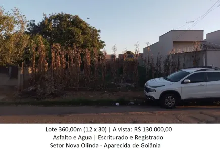Lote/Terreno à venda, 360m² no Nova Olinda, Aparecida de Goiânia