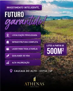 Lote/Terreno à venda, 500m² no Jardim Monte Verde (Caucaia do Alto), Cotia