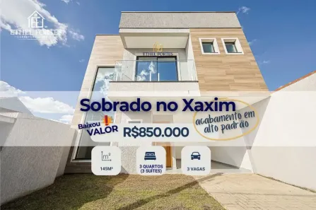 Sobrado com 3 Quartos à venda, 145m² no Xaxim, Curitiba
