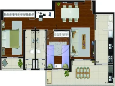 Apartamento com 2 Quartos à venda, 90m² no Jardim Astúrias, Guarujá