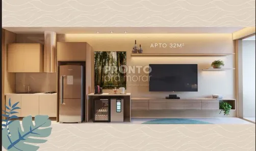 Flat com 1 Quarto à venda, 32m² no Centro, Ipojuca