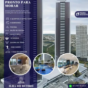Apartamento com 4 Quartos à venda, 135m² no Ilha do Retiro, Recife