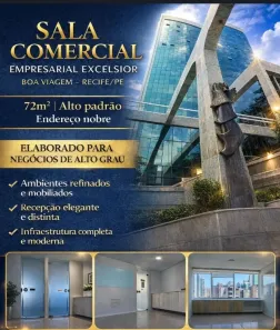 Sala Comercial com 3 Quartos para alugar, 72m² no Boa Viagem, Recife