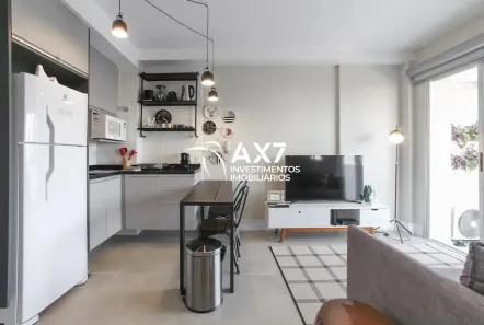 Apartamento com 1 Quarto para alugar, 32m² no Santo Amaro, São Paulo