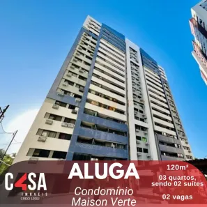 Apartamento com 3 Quartos para alugar, 120m² no Salinas, Fortaleza