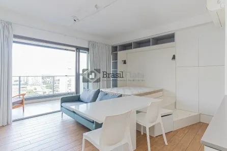 Apartamento com 1 Quarto para alugar, 43m² no Brooklin Paulista, São Paulo