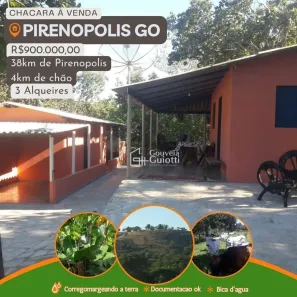 Fazenda/Sítio com 3 Quartos à venda, 145200m² no Pirenópolis, Pirenópolis