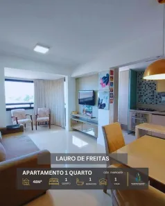 Apartamento com 1 Quarto à venda, 48m² no Pitangueiras, Lauro de Freitas