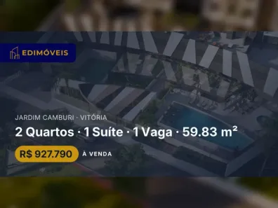 Apartamento com 2 Quartos à venda, 59m² no Jardim Camburi, Vitória