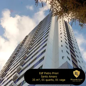 Apartamento com 1 Quarto para alugar, 35m² no Santo Amaro, Recife