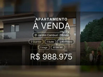 Apartamento com 2 Quartos à venda, 67m² no Jardim Camburi, Vitória
