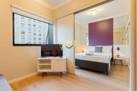 Flat com 1 Quarto para alugar, 29m² no Jardim Paulista, São Paulo