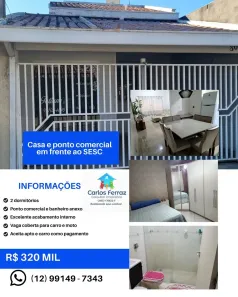 Casa com 2 Quartos à venda, 100m² no Esplanada Santa Terezinha, Taubaté