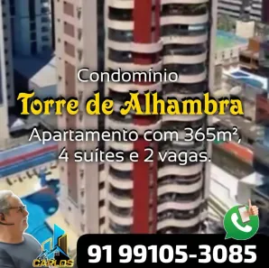 Apartamento com 4 Quartos à venda, 365m² no Nazaré, Belém