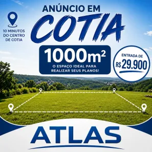 Lote/Terreno à venda, 1000m² no das Pedras, Cotia