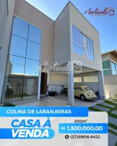 Sobrado com 3 Quartos à venda, 200m² no Colina de Laranjeiras, Serra